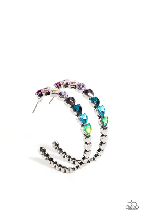 Hypnotic Heart Attack - Multi Earrings ♥ Paparazzi Accessories