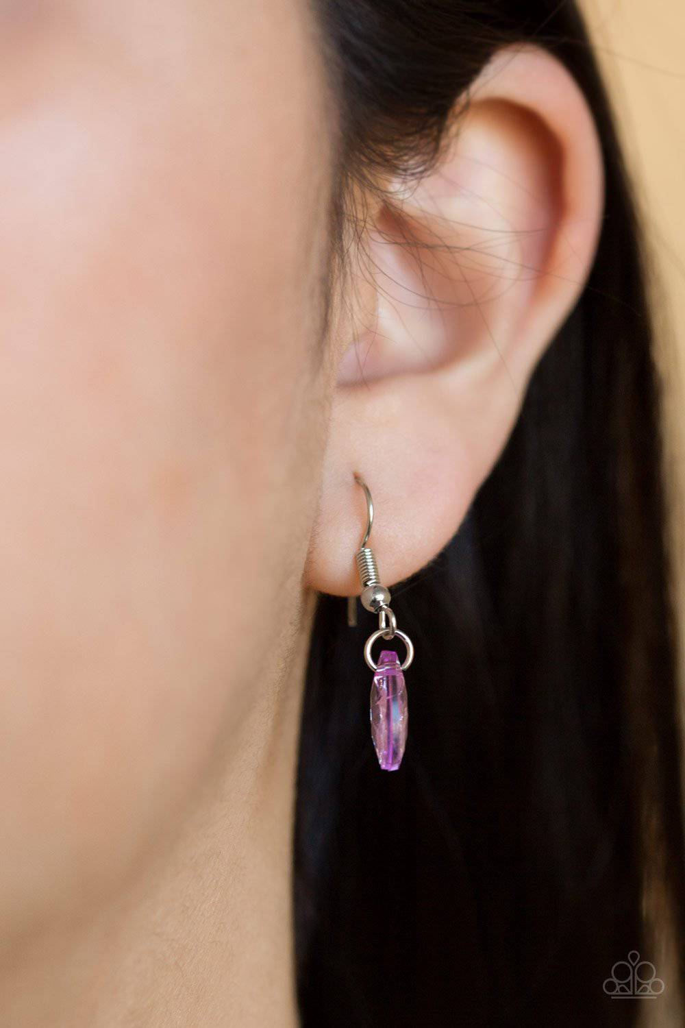 Sailboat Sunsets - Purple Teardrop Necklace - Paparazzi Accessories - GlaMarous Titi Jewels