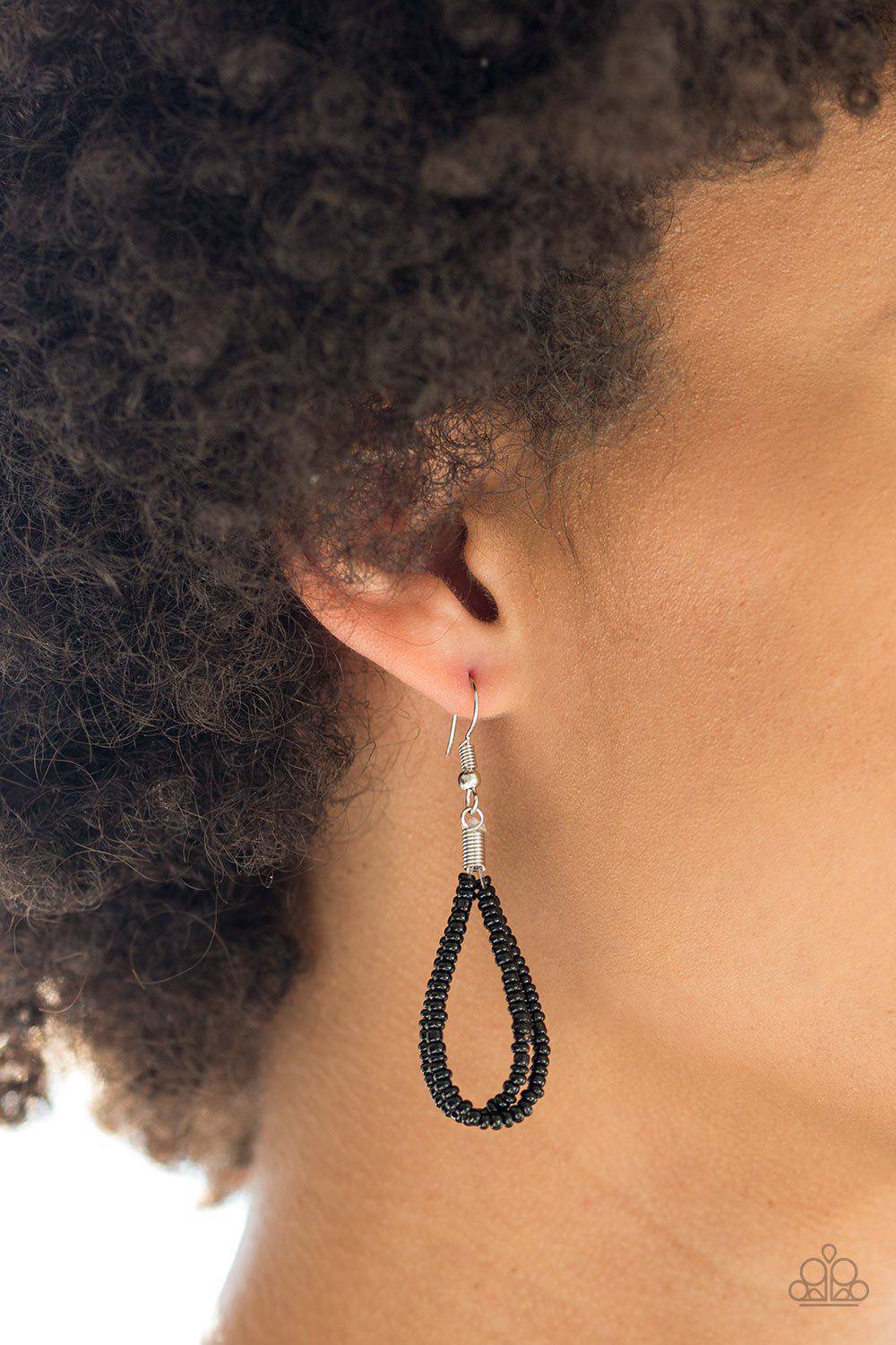 Totally Tonga - Black Seed Bead Necklace - Paparazzi Accessories - GlaMarous Titi Jewels