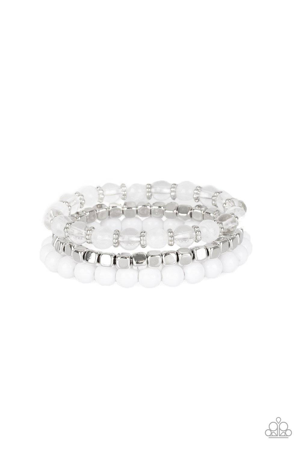 Globetrotter Glam - White Paparazzi Accessories - GlaMarous Titi Jewels