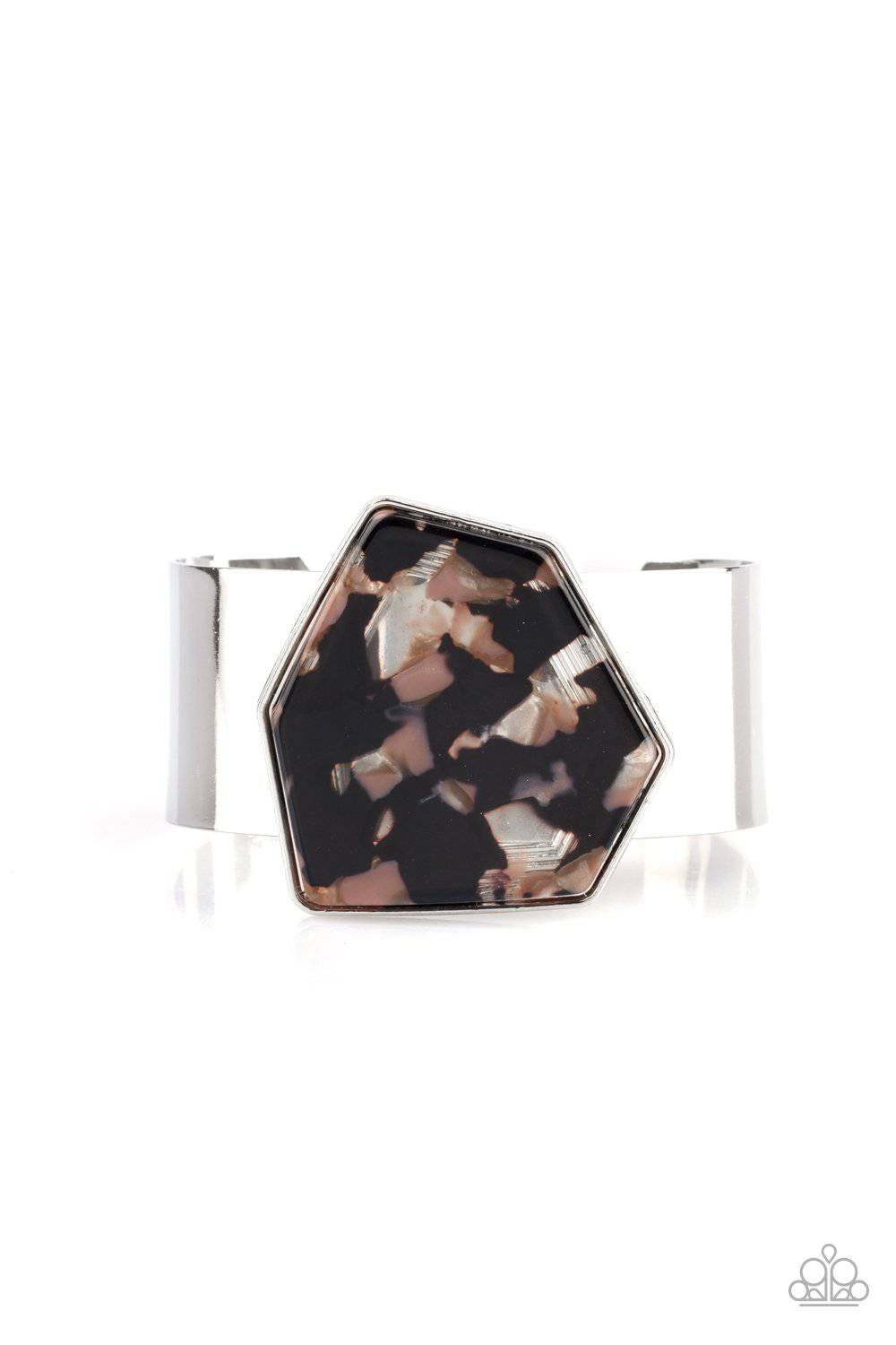 GEO-ing The Distance Black Bracelet - Paparazzi Accessories - GlaMarous Titi Jewels