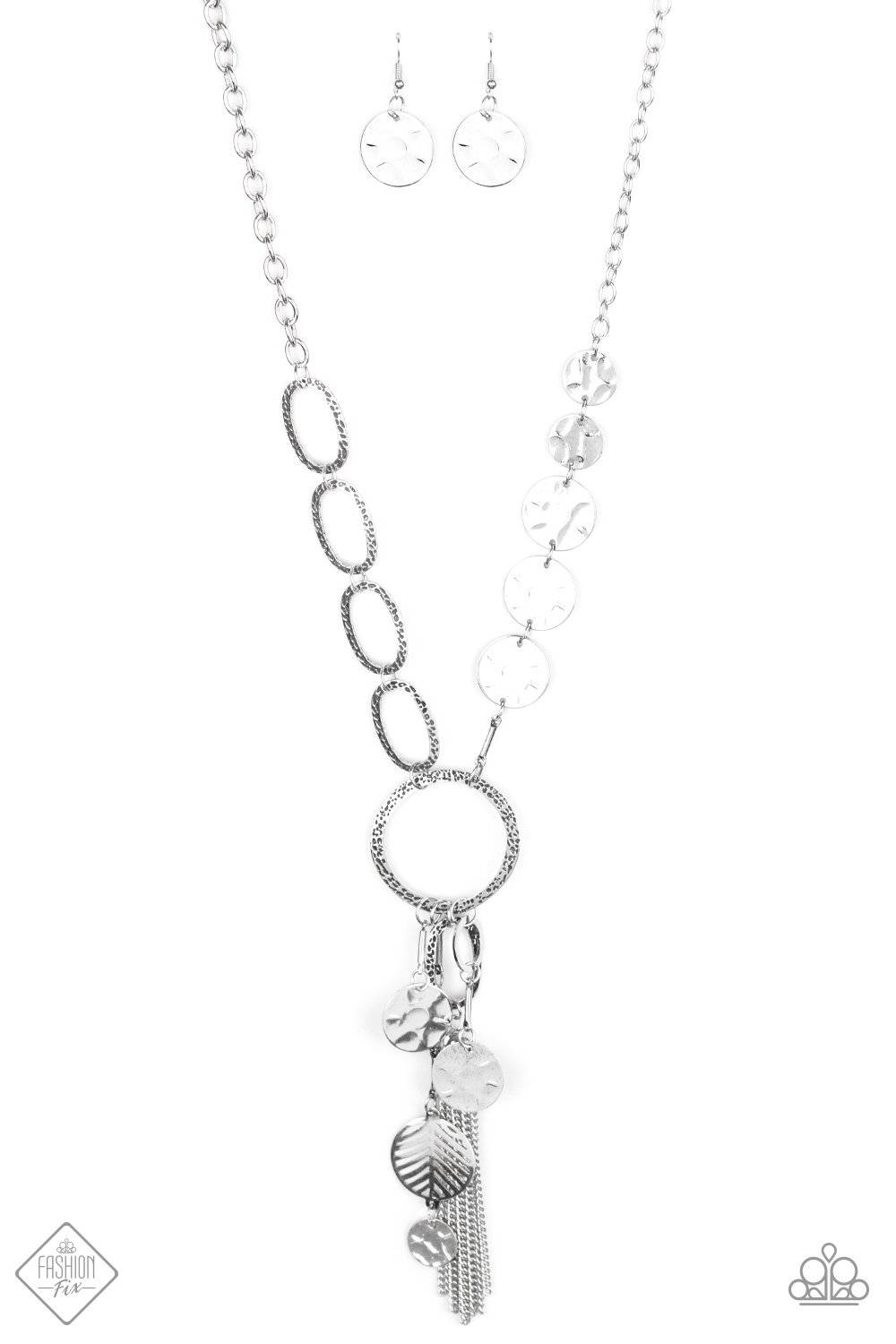 Trinket Trend Silver Necklace - January 2020 Fashion Fix - Paparazzi Accessories - GlaMarous Titi Jewels