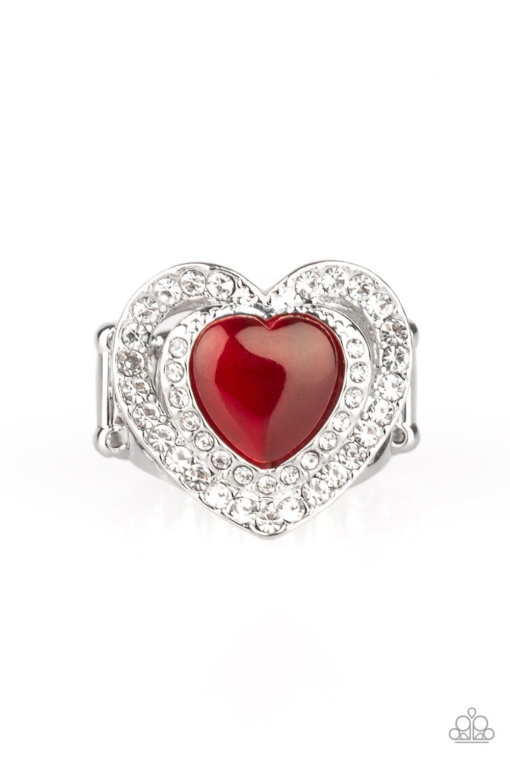 What The Heart Wants - Red Cat's Eye Ring - Paparazzi Accessories - GlaMarous Titi Jewels
