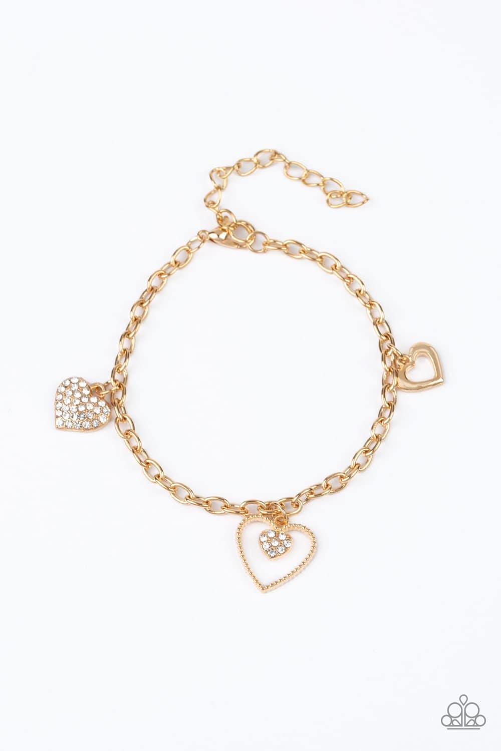 Hearts and Harps - Gold Bracelet - Paparazzi Accessories - GlaMarous Titi Jewels