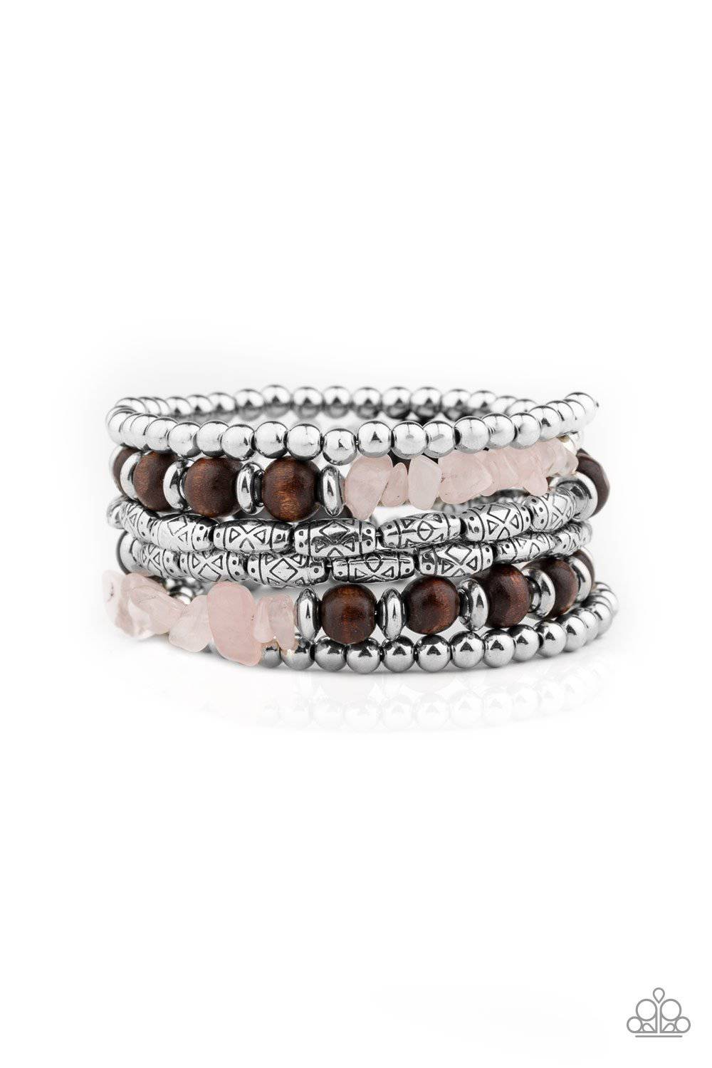 Soul Searchin Pink Bracelet - Paparazzi Accessories - GlaMarous Titi Jewels