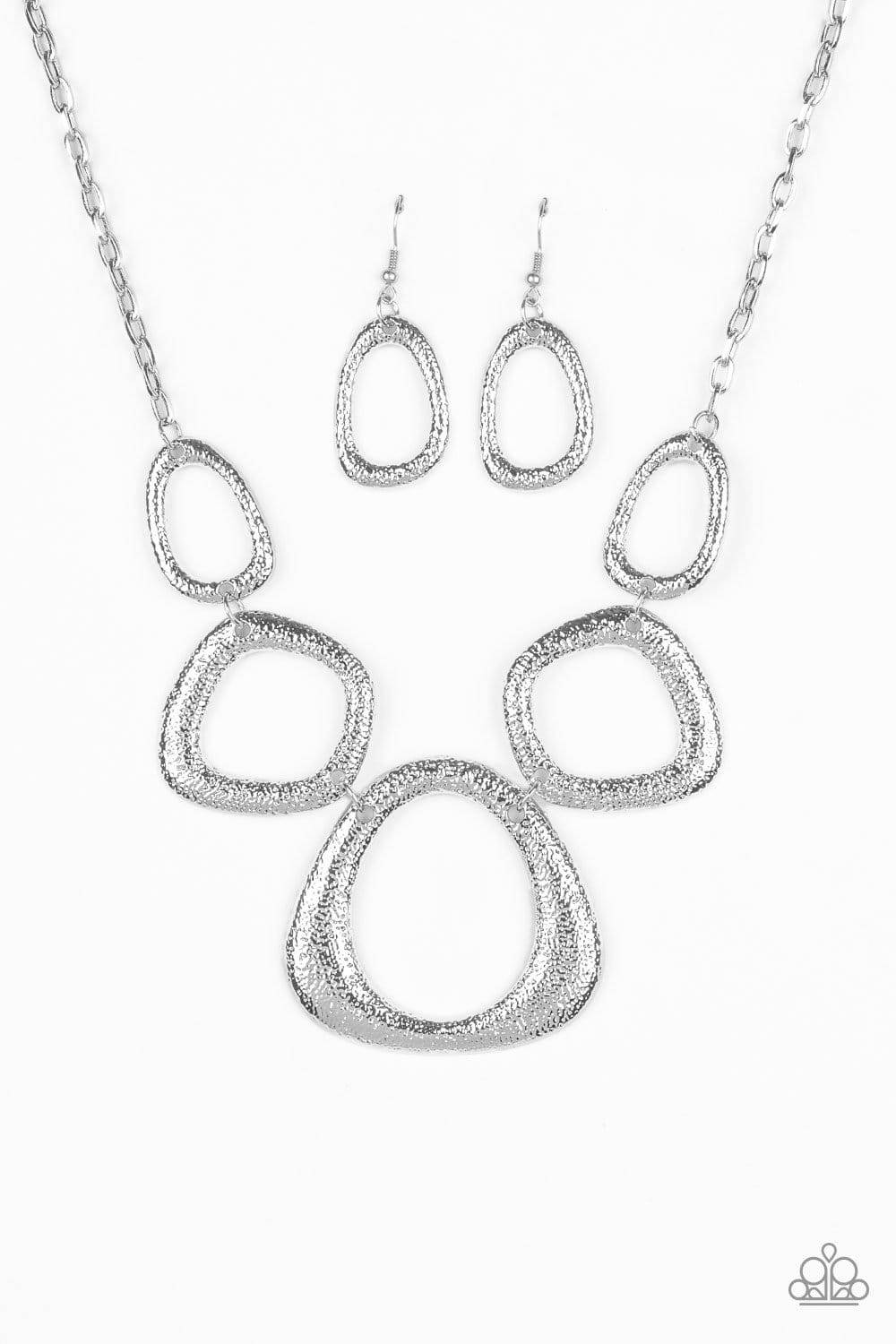 Backstreet Bandit Silver Necklace - Paparazzi Accessories - GlaMarous Titi Jewels