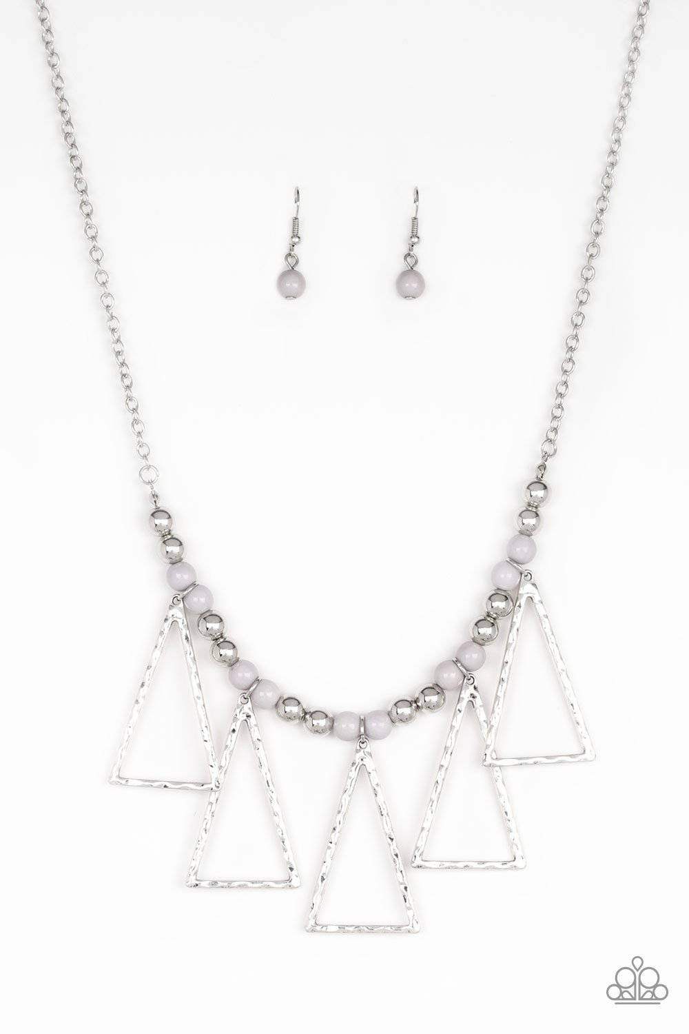Terra Nouveau - Silver Necklace - Paparazzi Accessories - GlaMarous Titi Jewels