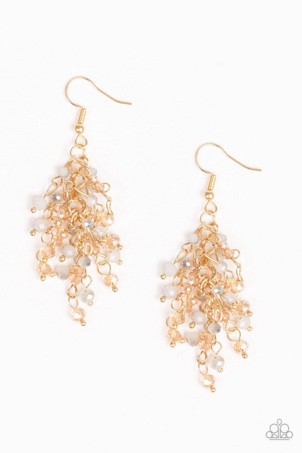 A Taste Of Twilight - Gold Earrings - Paparazzi Accessories - GlaMarous Titi Jewels
