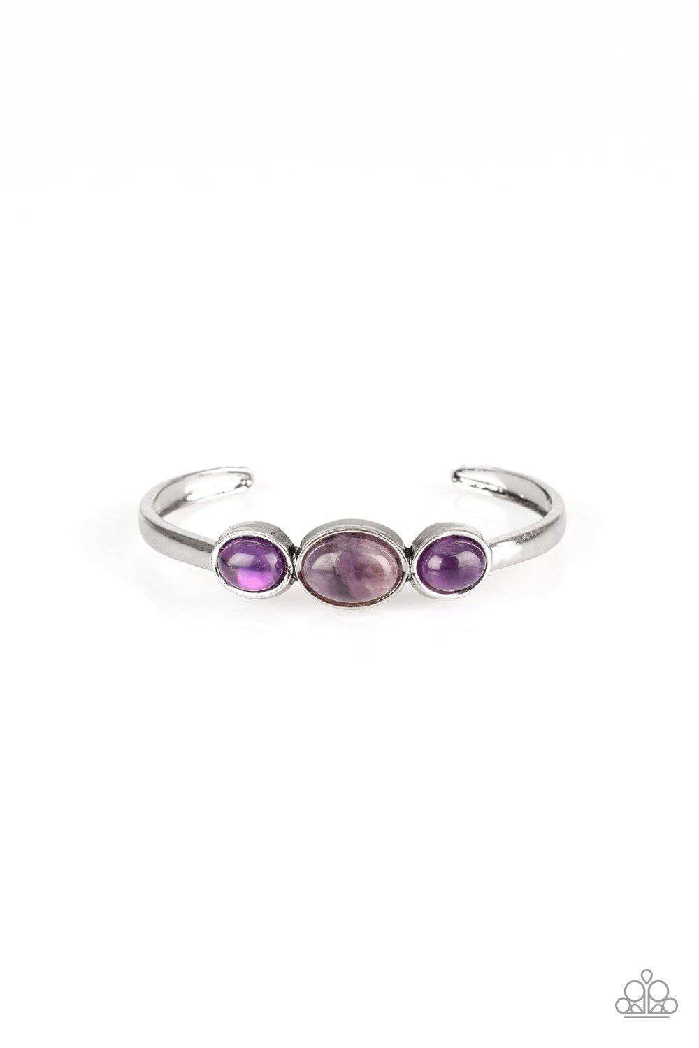 ROAM Rules - Purple Cuff Bracelet - Paparazzi Accessories - GlaMarous Titi Jewels
