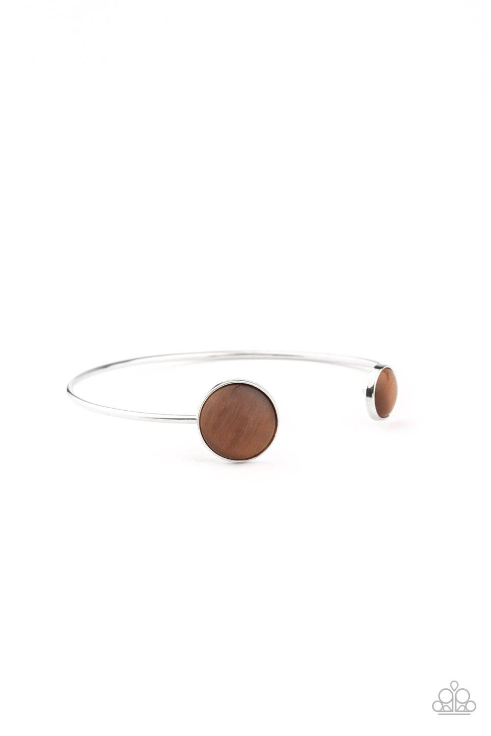 Brilliantly Basic - Brown Cat's Eye Bracelet - Paparazzi Accessories - GlaMarous Titi Jewels