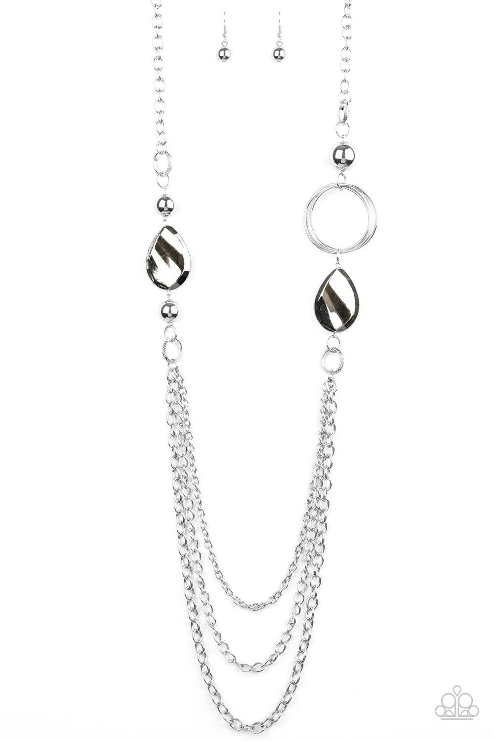 Rebels Have More Fun - Silver Necklace - Paparazzi Accessories - GlaMarous Titi Jewels
