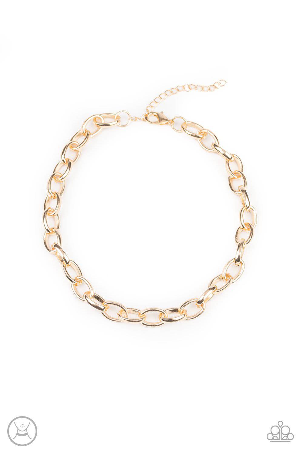 Urban Uplink - Gold Link Choker - Paparazzi Accessories - GlaMarous Titi Jewels