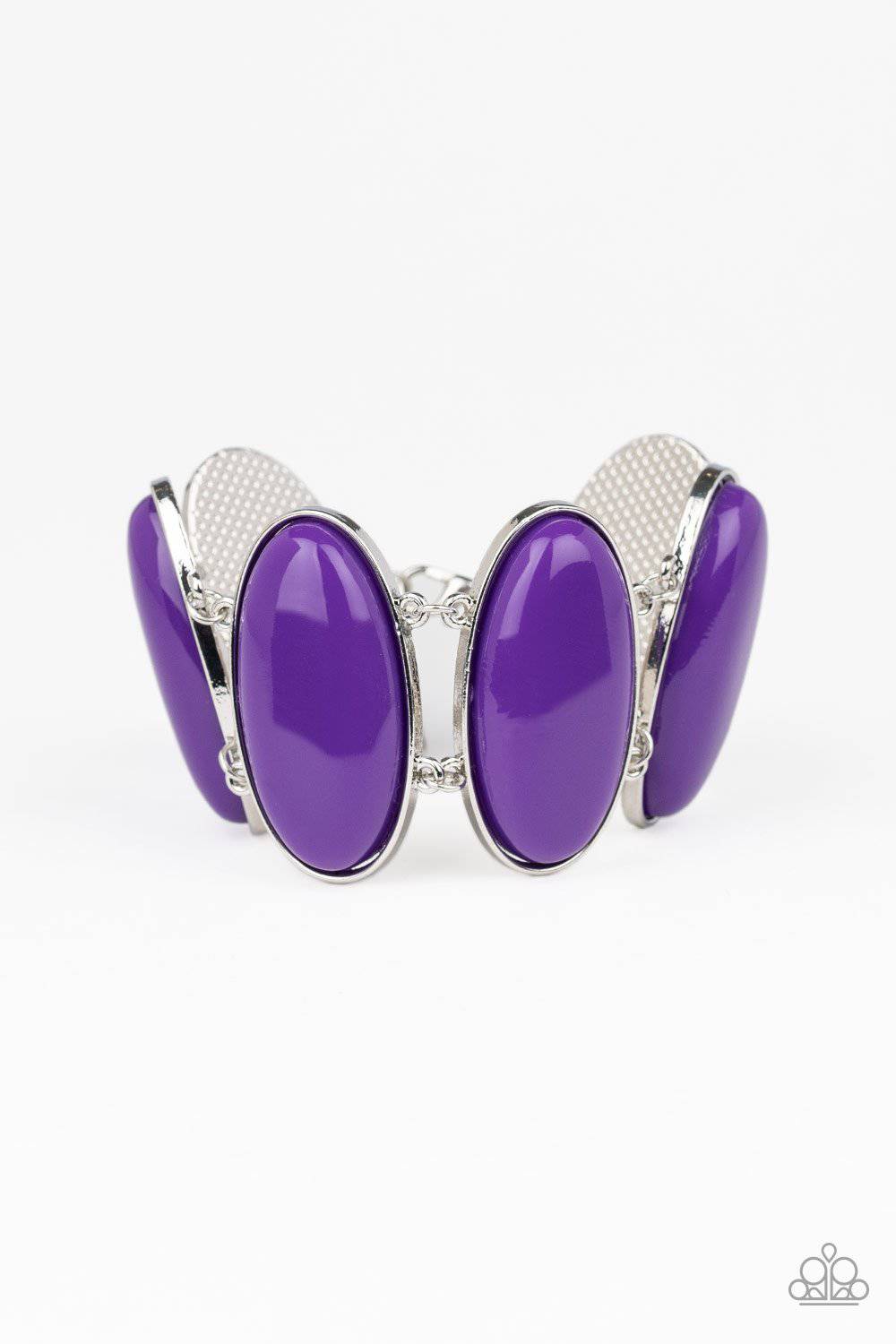 Power Pop - Purple Bracelet - Paparazzi Accessories - GlaMarous Titi Jewels
