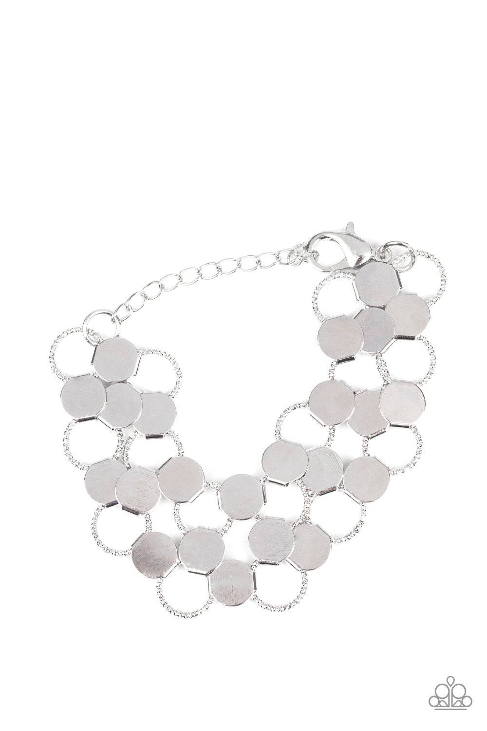 Cast a Wider Net - Silver Bracelet- Paparazzi Accessories - GlaMarous Titi Jewels