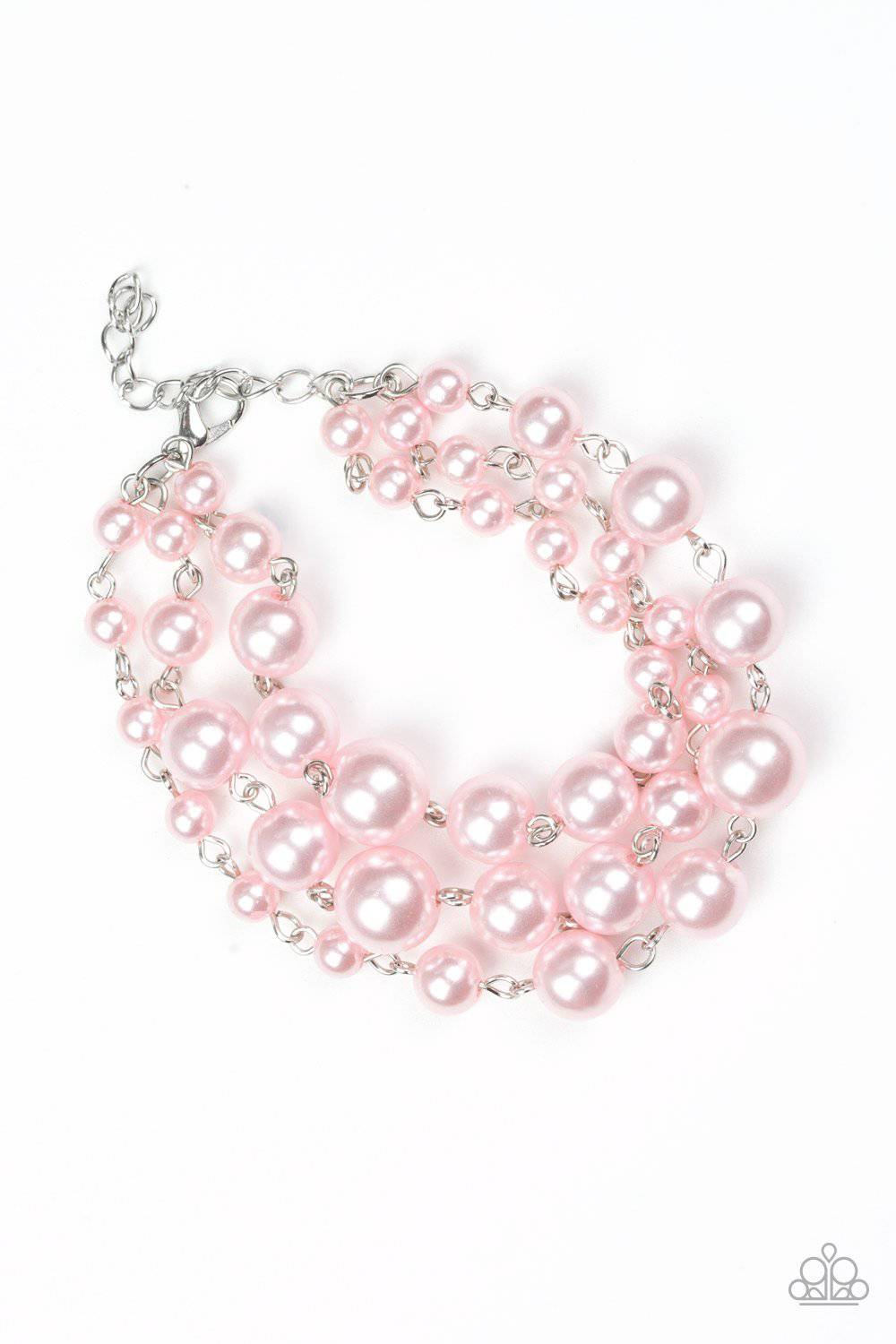 Until The End Of TIMELESS - Pink Pearl Bracelet- Paparazzi Accessories - GlaMarous Titi Jewels