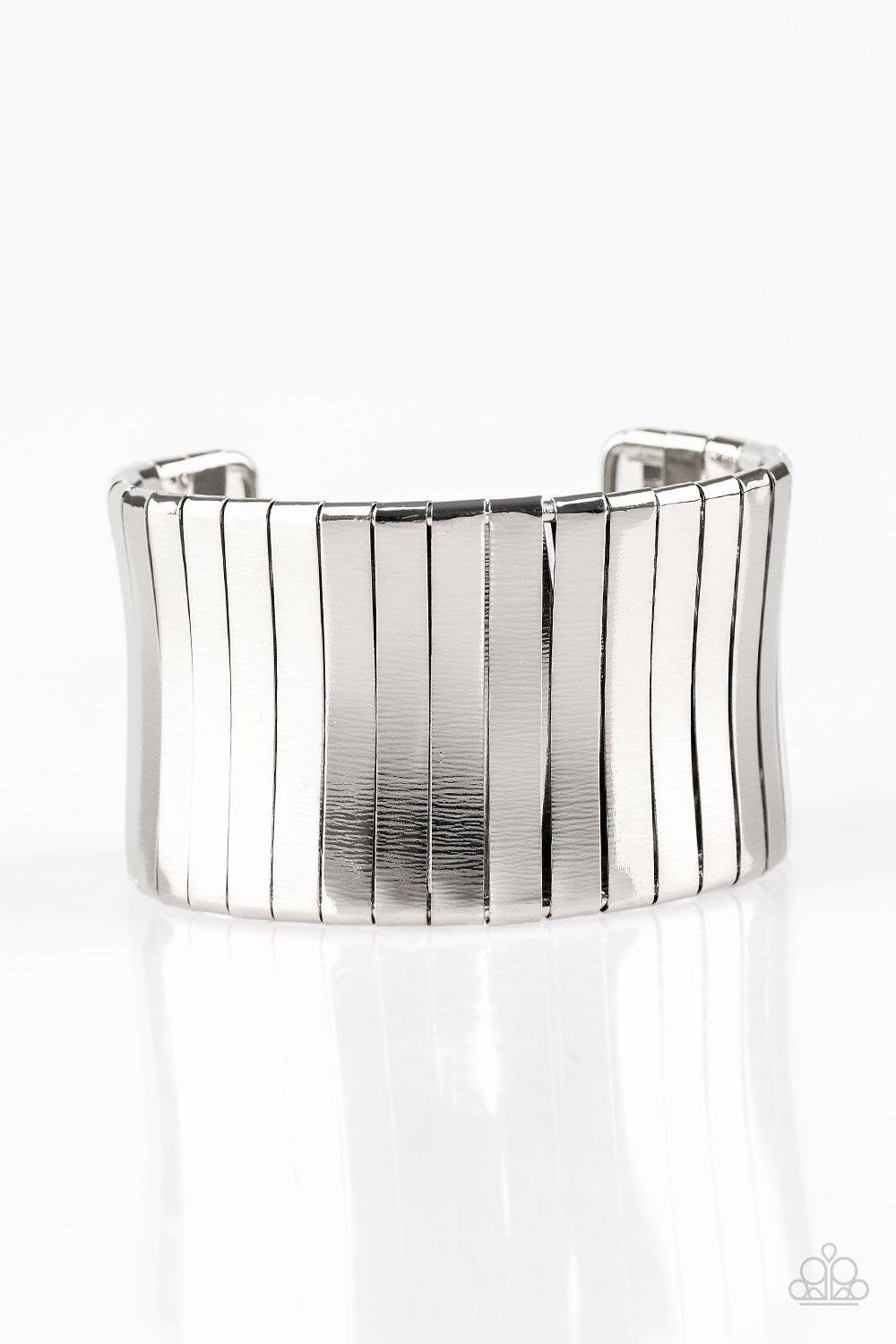Urban Uptrend - Silver Cuff Bracelet- Paparazzi Accessories - GlaMarous Titi Jewels