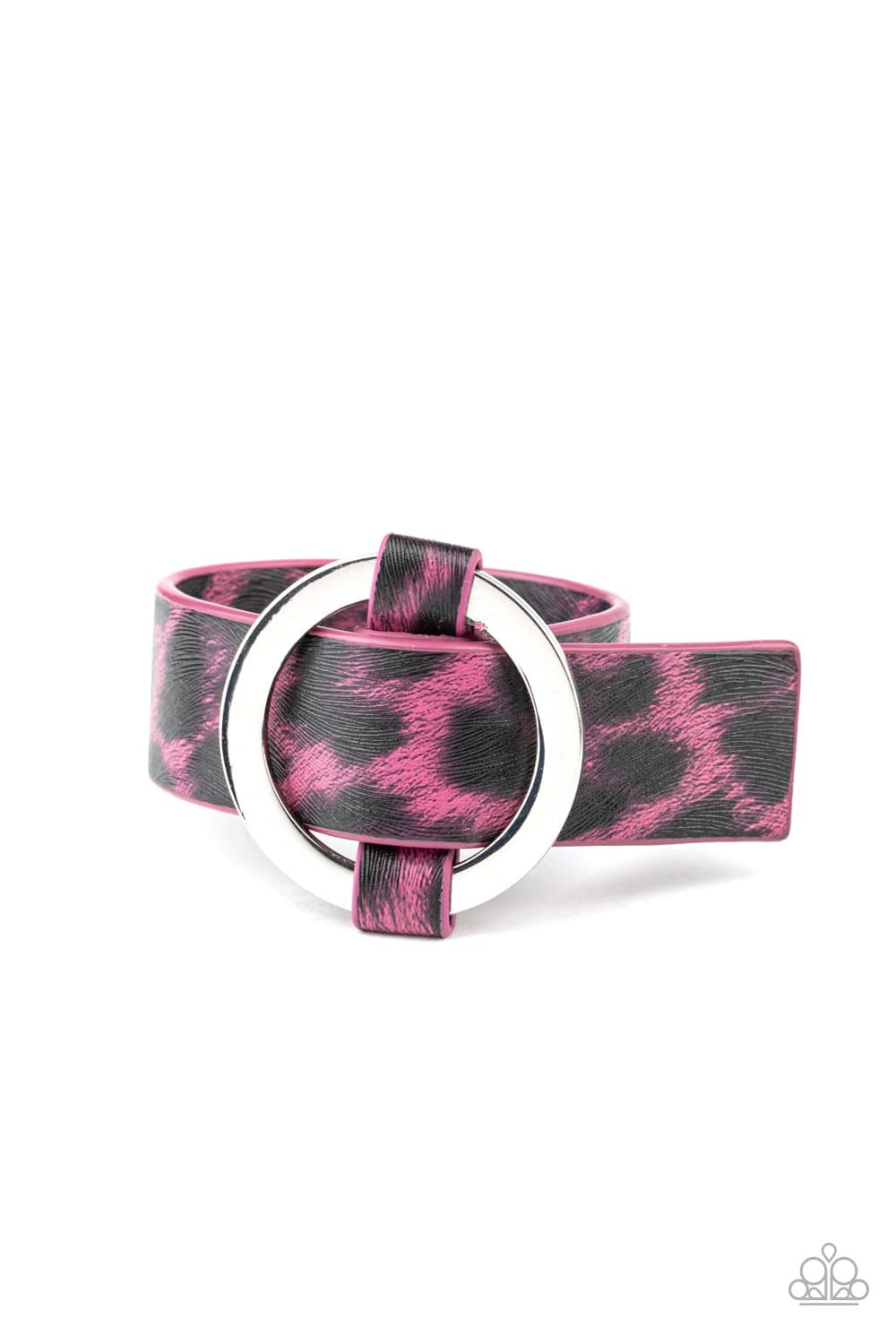 Jungle Cat Couture - Pink Cheetah Print Leather Bracelet - Paparazzi Accessories - GlaMarous Titi Jewels