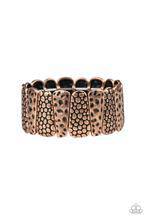 Texture Takedown - Copper Stretchy Bracelet - Paparazzi Accessories - GlaMarous Titi Jewels