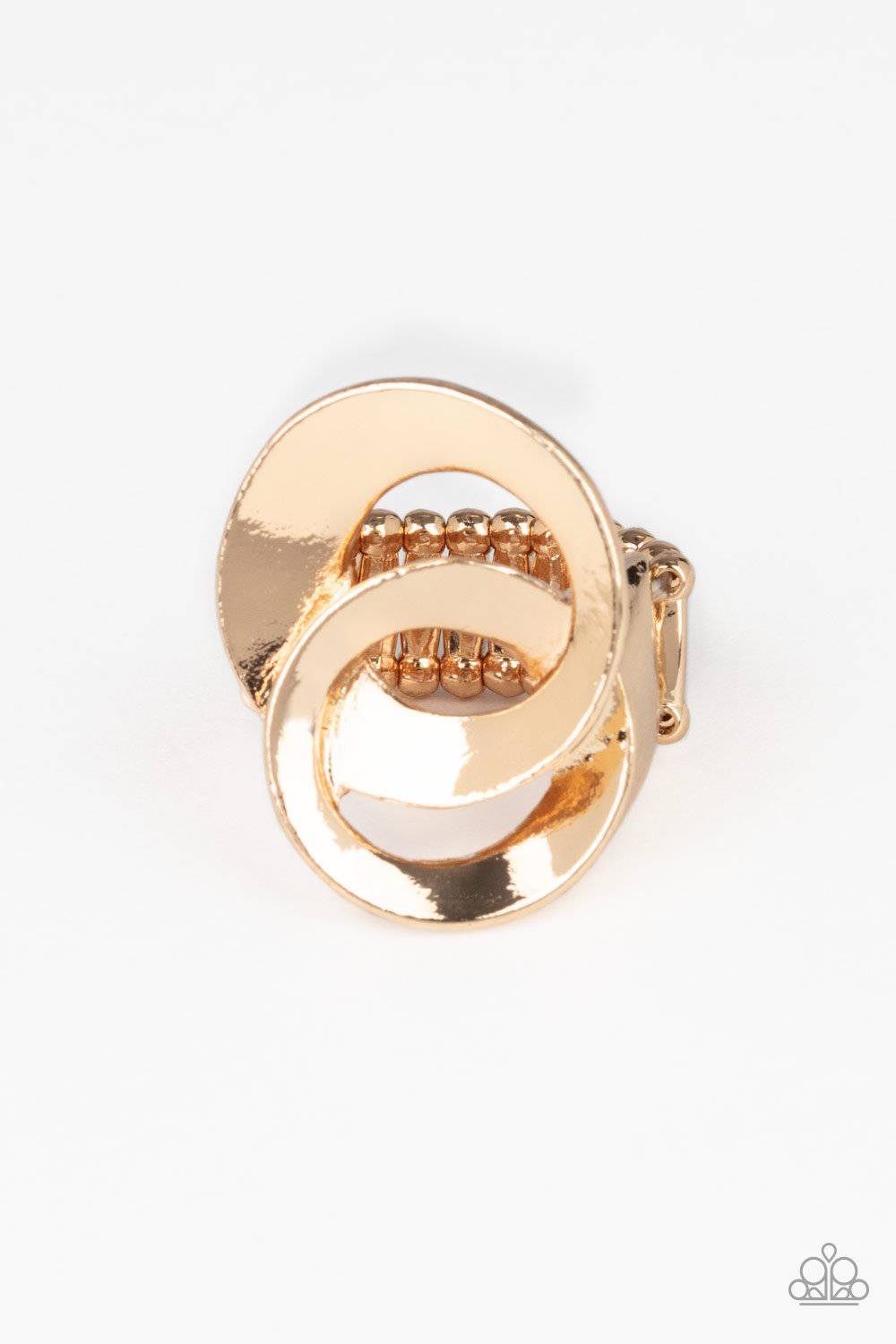 Pro Top Spin - Gold Ring - Paparazzi Accessories - GlaMarous Titi Jewels