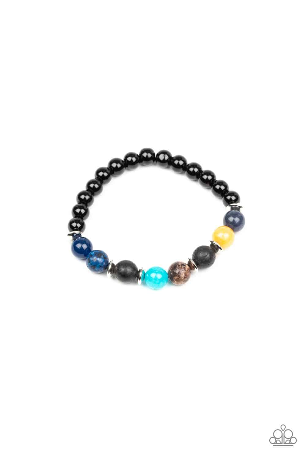 Journey - Multi Stoned Bead Stretchy Bracelet - Paparazzi Accessories - GlaMarous Titi Jewels