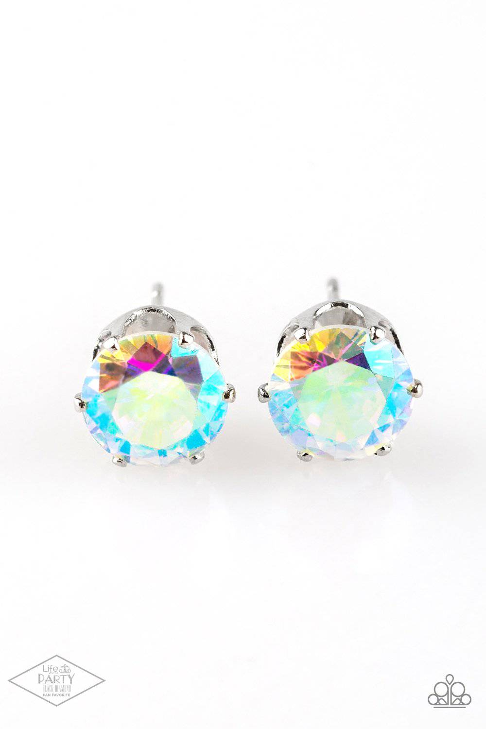 Come Out On Top - Multi Opalescent Post Earring - Paparazzi Accessories - GlaMarous Titi Jewels