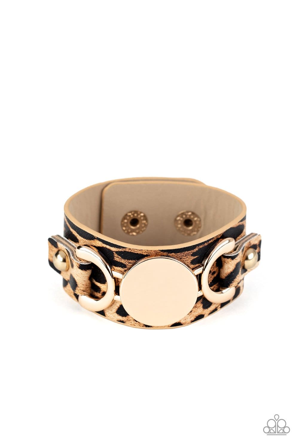 Your Claws are Showing - Gold Cheetah Print Bracelet - Paparazzi Accessories - GlaMarous Titi Jewels