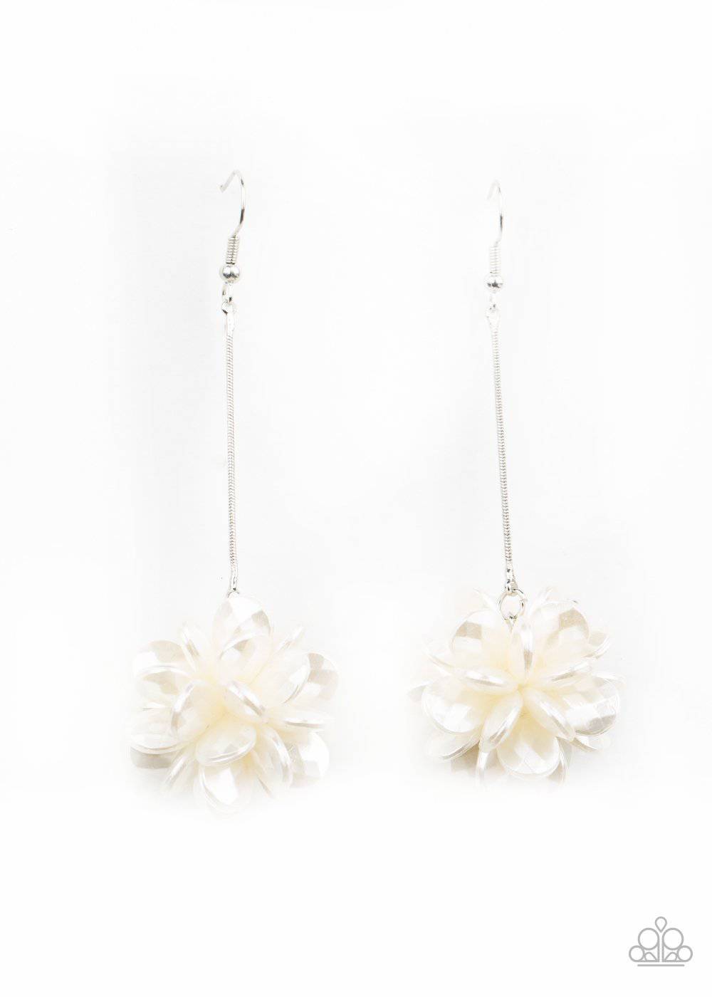 Swing Big - White Pearl Earrings - Paparazzi Accessories - GlaMarous Titi Jewels