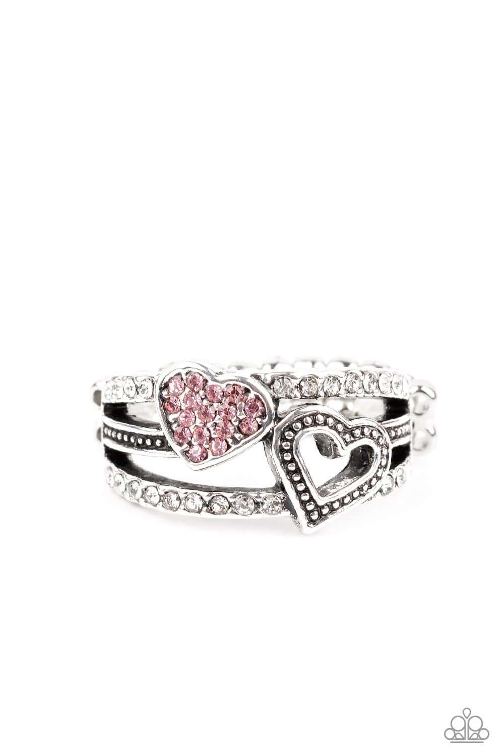 You Make My Heart BLING - Pink Rhinestone Ring - Paparazzi Accessories - GlaMarous Titi Jewels