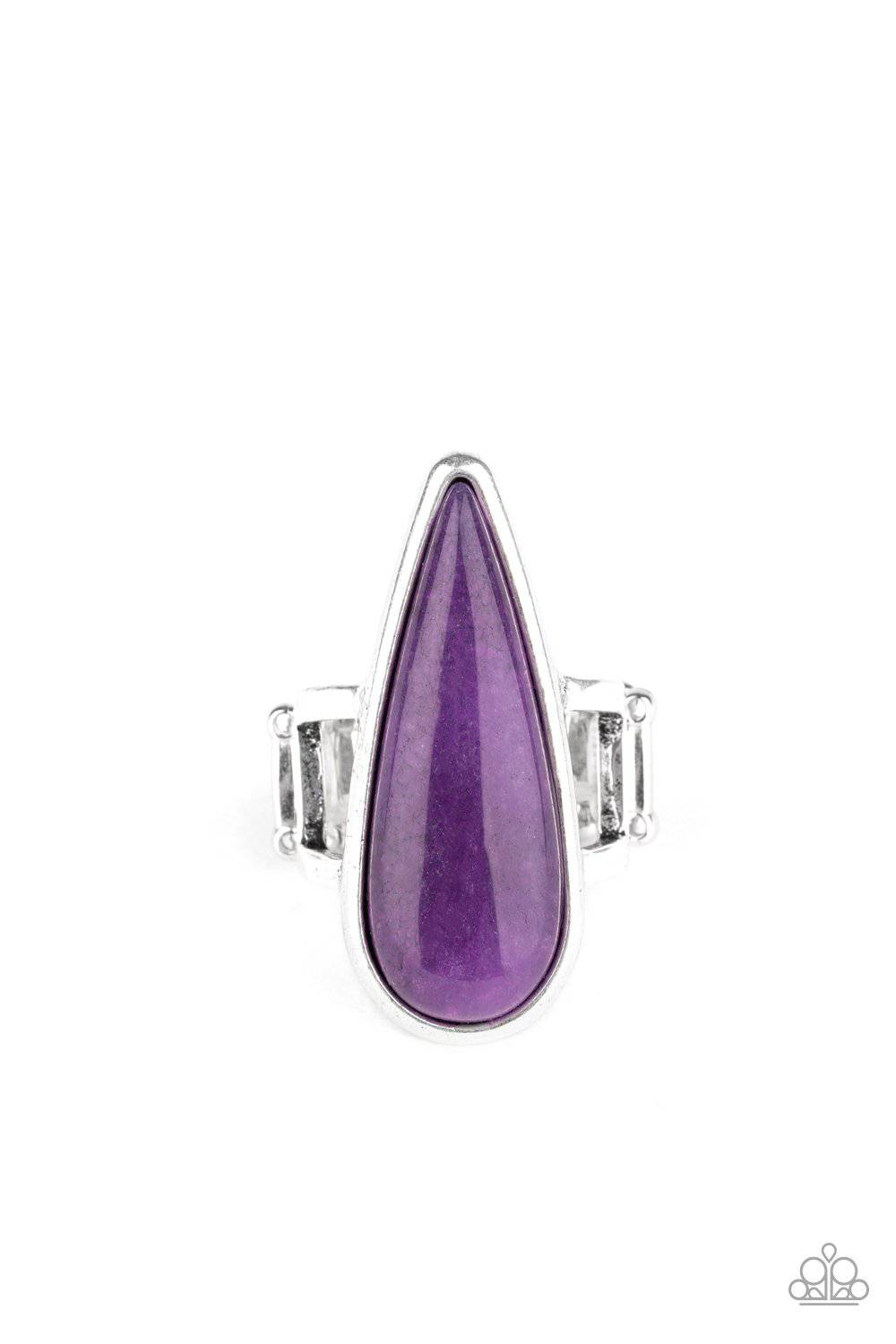 Spiritual Awakening - Purple Teardrop Ring - Paparazzi Accessories - GlaMarous Titi Jewels