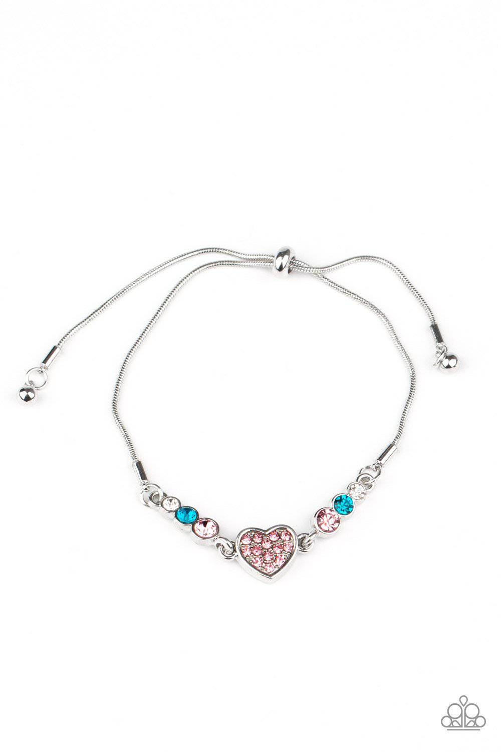 Big-Hearted Beam - Multi Rhinestone Bracelet - Paparazzi Accessories - GlaMarous Titi Jewels