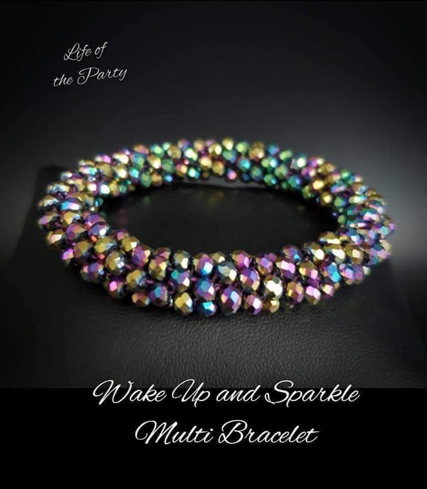 Wake Up and Sparkle - Multi Oil Spill Seed Bead Bracelet - Paparazzi Accessories - GlaMarous Titi Jewels