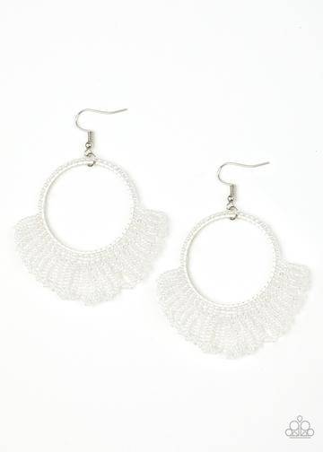 Cant BEAD-lieve My Eyes! - Multi Iridescent Seed Bead Earrings - Paparazzi Accessories - GlaMarous Titi Jewels