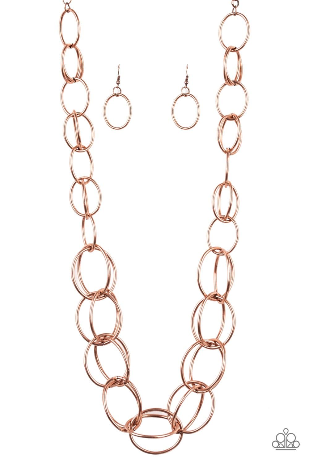 Elegantly Ensnared - Copper Necklace - Paparazzi Accessories - GlaMarous Titi Jewels