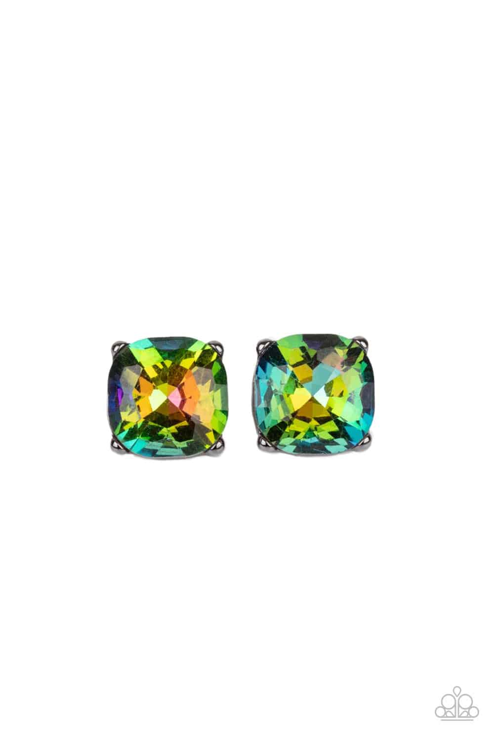 Royalty High - Multi Oil Spill Post Earrings - Paparazzi Accessories - GlaMarous Titi Jewels