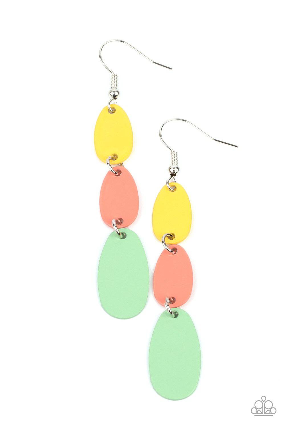 Rainbow Drops - Multi Earrings - Paparazzi Earrings - GlaMarous Titi Jewels
