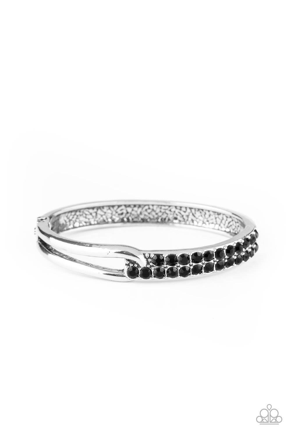 Freeze! - Black Rhinestone Bracelet - Paparazzi Accessories - GlaMarous Titi Jewels