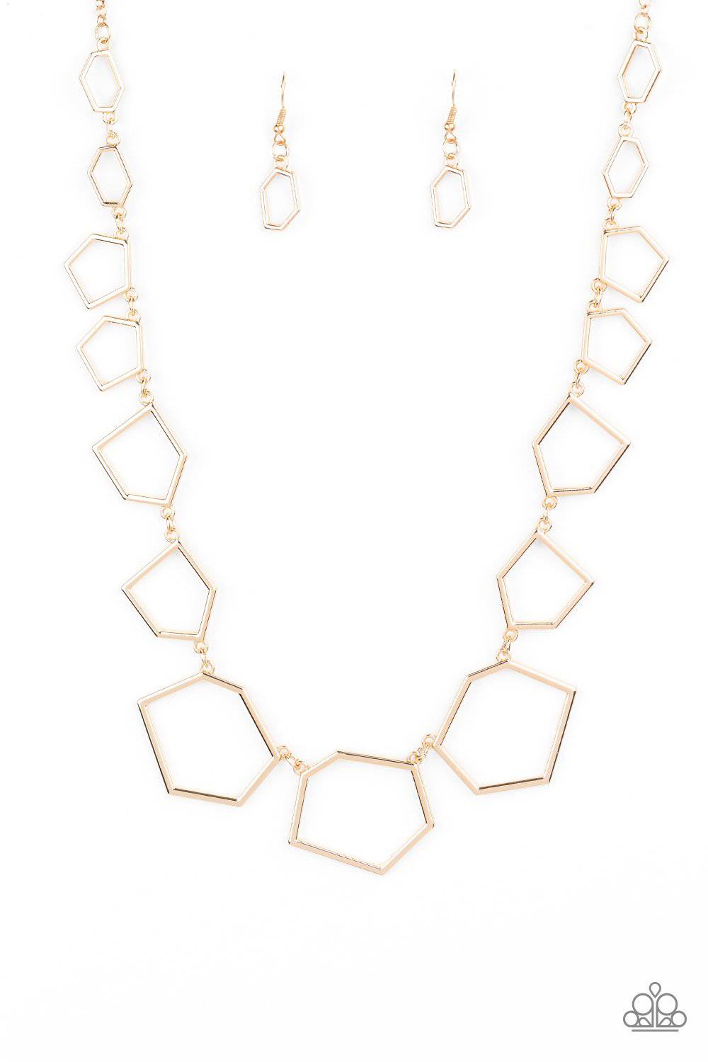 Full Frame Fashion - Gold Necklace - Paparazzi Accessories - GlaMarous Titi Jewels
