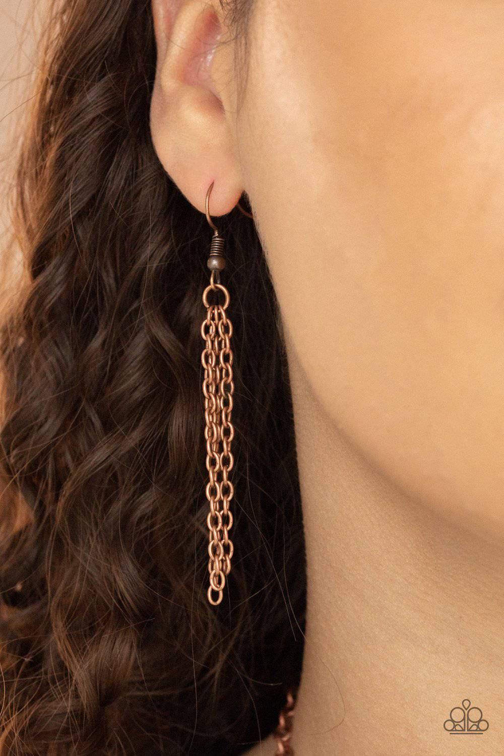 Gallery Relic - Copper Necklace - Paparazzi Accessories - GlaMarous Titi Jewels