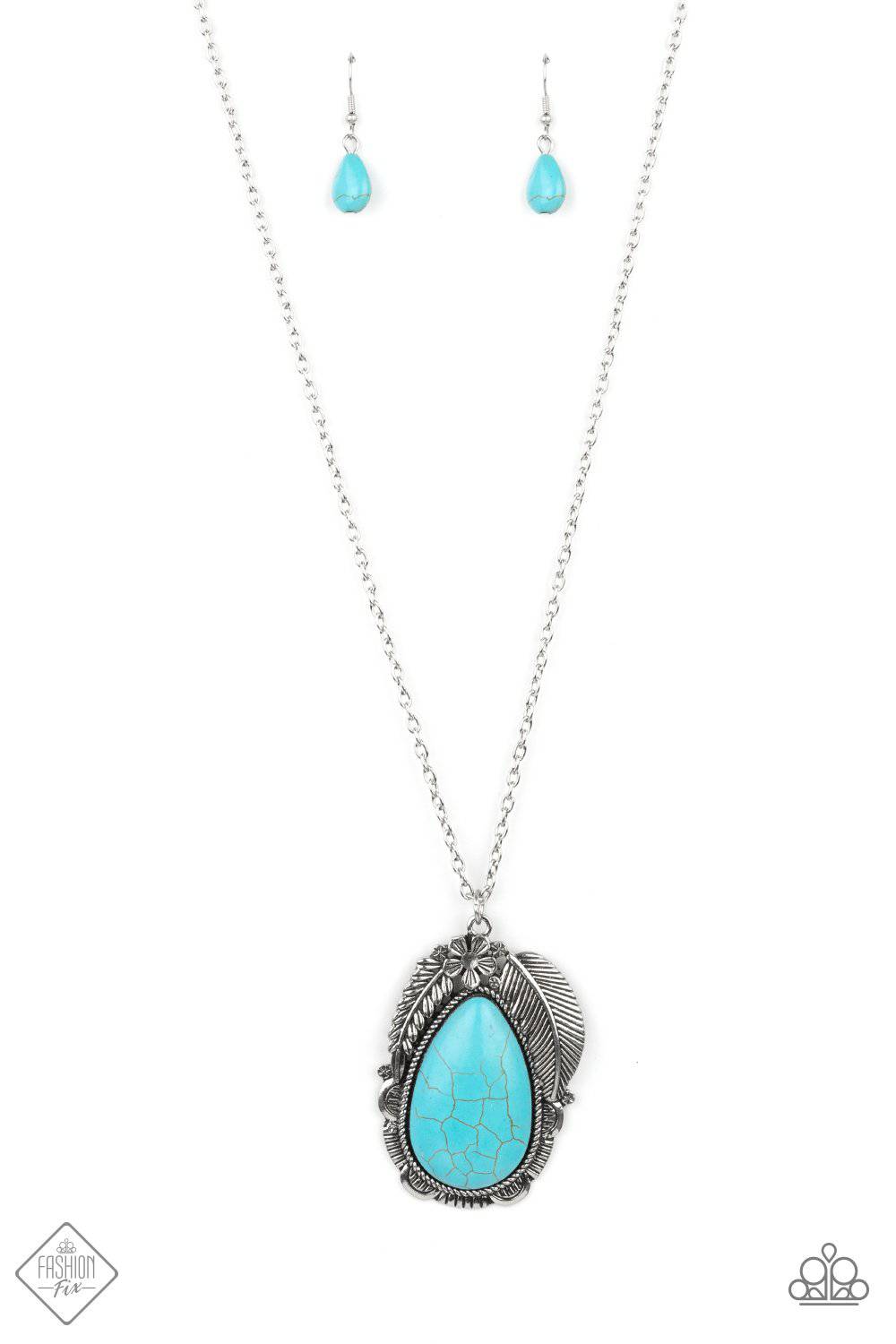 Tropical Mirage - Turquoise Blue Necklace - Paparazzi Accessories - GlaMarous Titi Jewels
