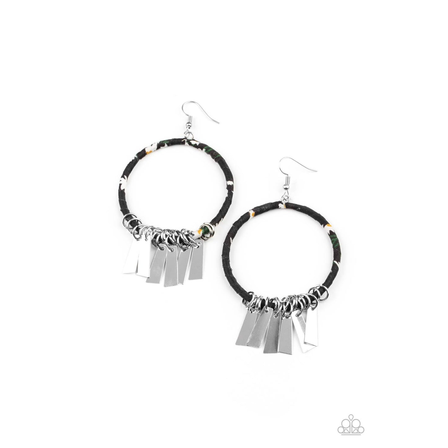Garden Chimes - Black Earrings - Paparazzi Accessories - GlaMarous Titi Jewels