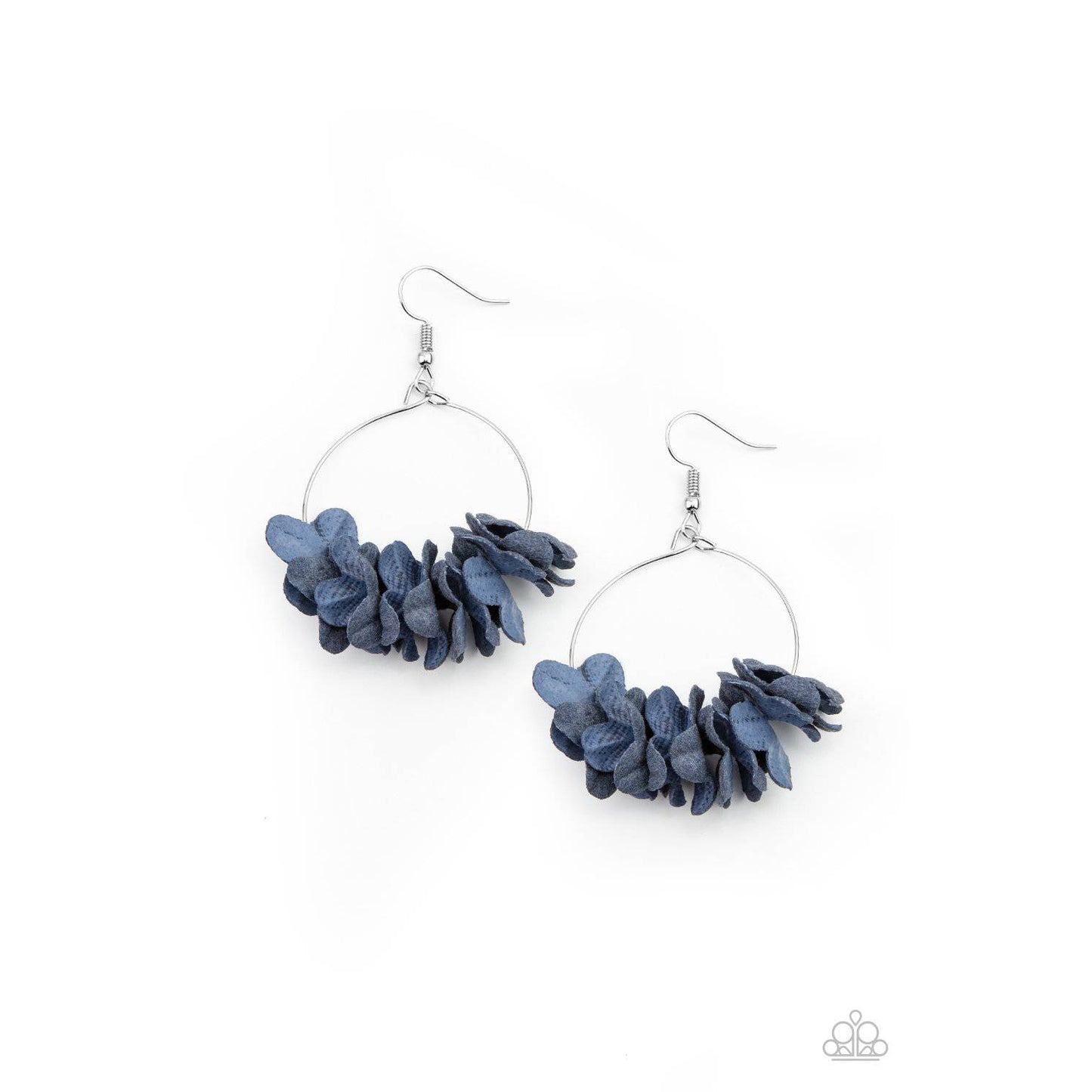 Flirty Florets - Blue Flower Earrings - Paparazzi Accessories - GlaMarous Titi Jewels