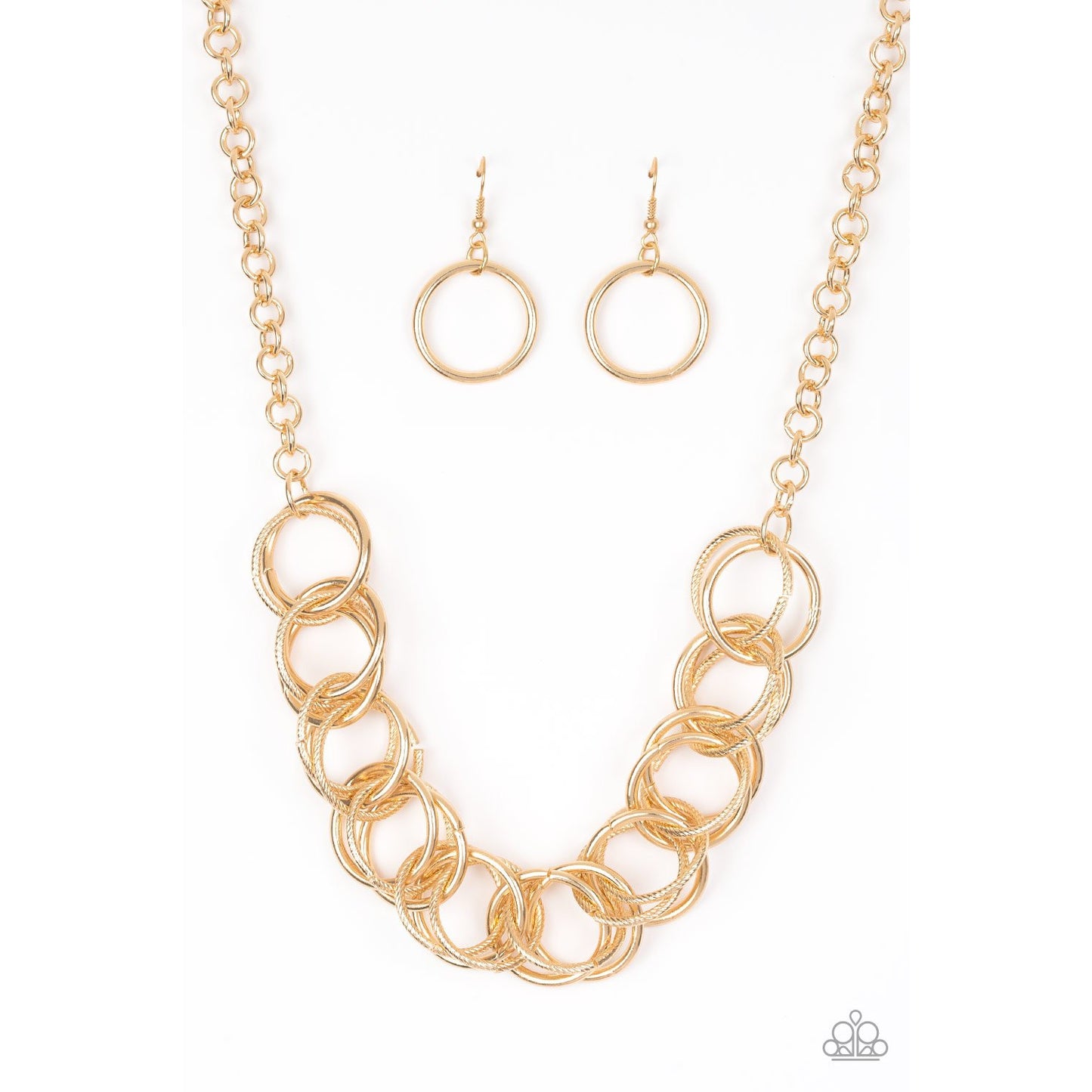 Heavy Metal Hero - Gold Necklace - Paparazzi Accessories - GlaMarous Titi Jewels