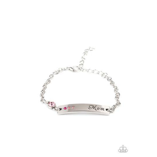 Mom Always Knows - Pink - Mother's Day Bracelet - Paparazzi Accessories - GlaMarous Titi Jewels