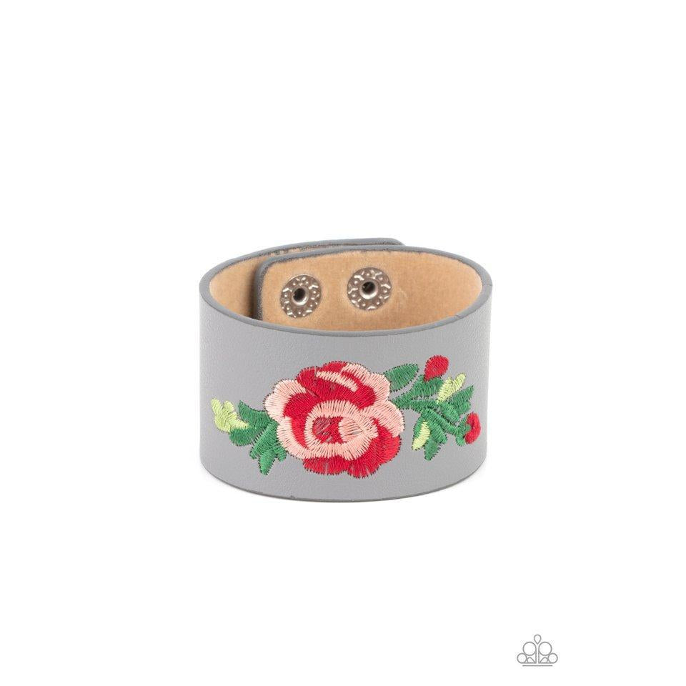 Rebel Rose - Silver Urban Bracelet - Paparazzi Accessories - GlaMarous Titi Jewels