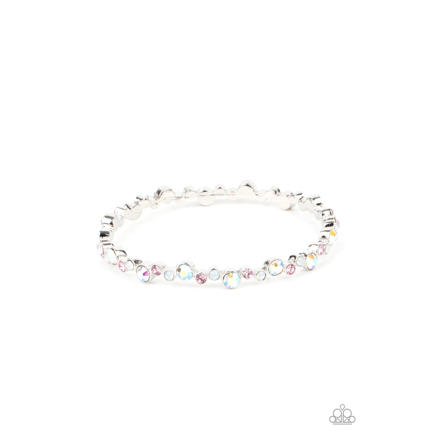 Twinkly Trendsetter - Multi Iridescent Oil Spill Bracelet - Paparazzi Accessories - GlaMarous Titi Jewels