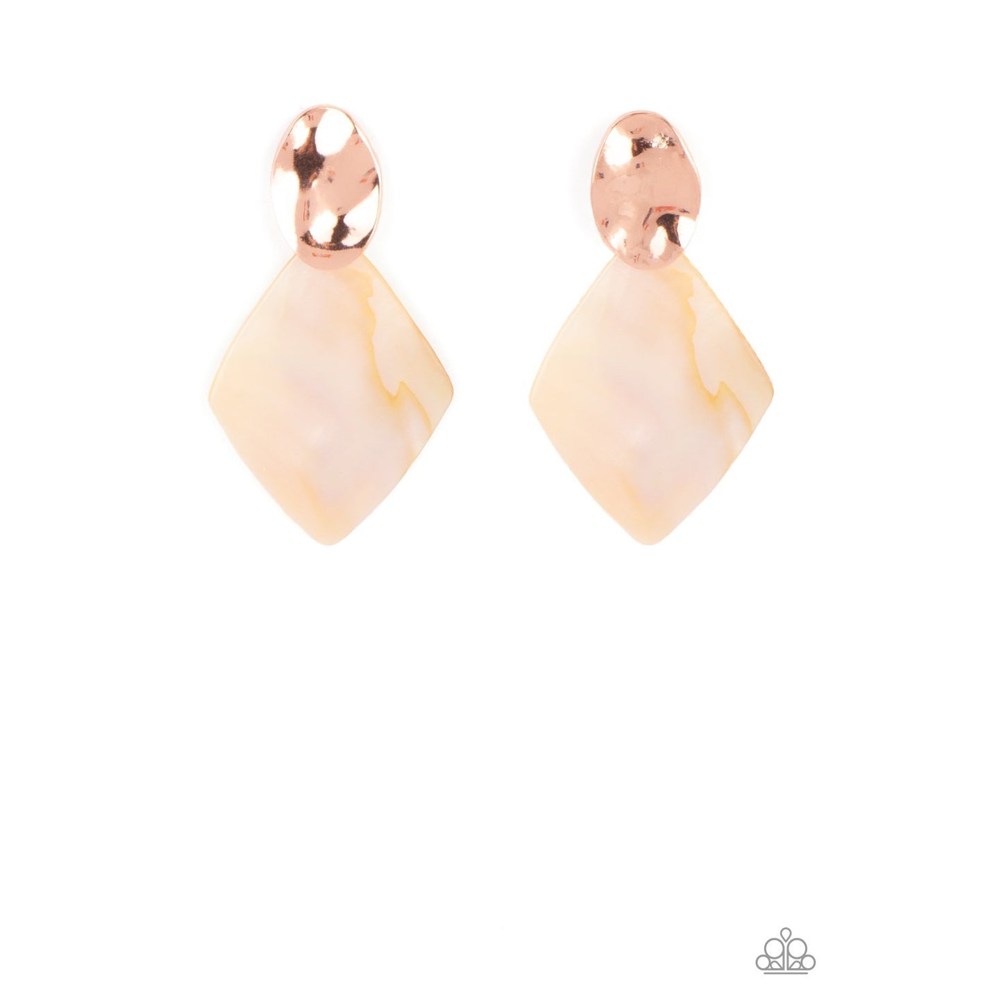 Alluringly Lustrous - Copper Iridescent Earrings - Paparazzi Accessories - GlaMarous Titi Jewels