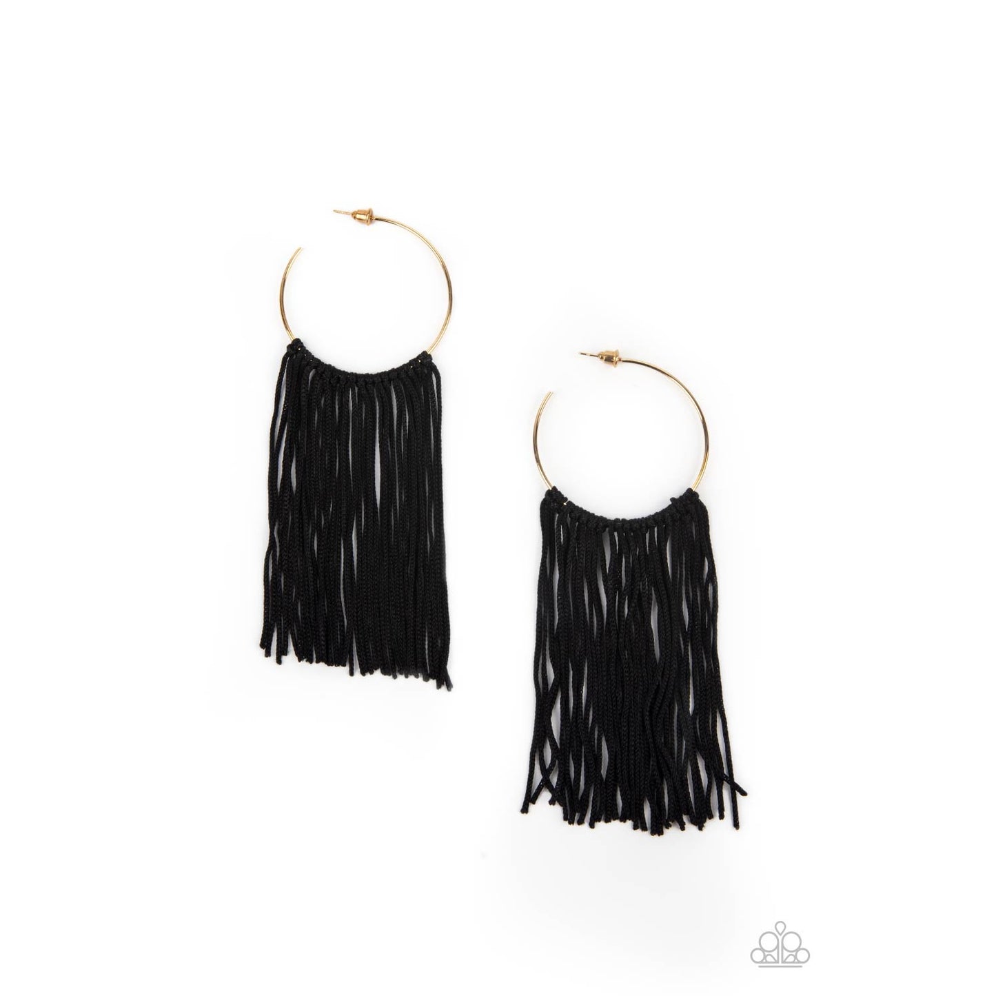Flauntable Fringe - Gold Earrings - Paparazzi Accessories - GlaMarous Titi Jewels
