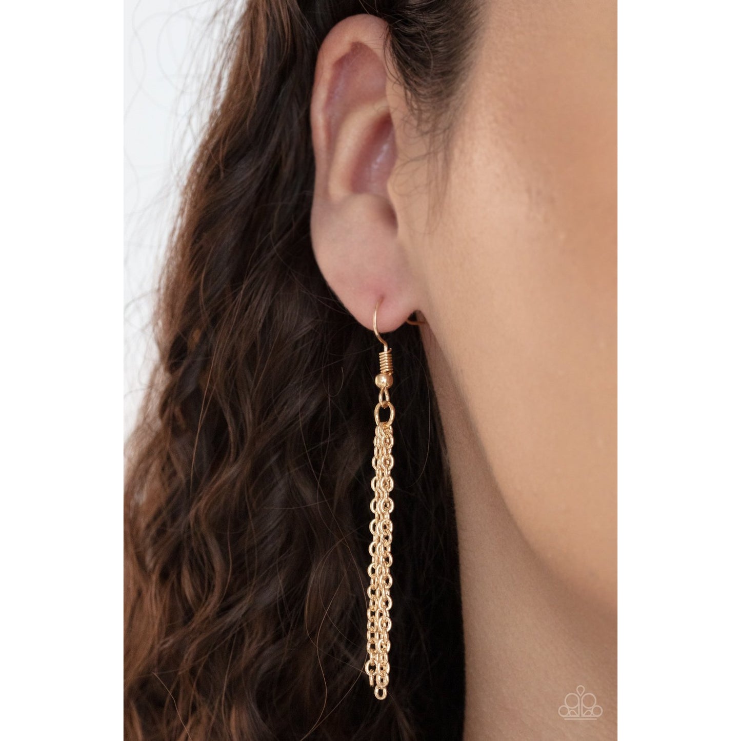 Ice Age Intensity - Gold Necklace - Paparazzi Accessories - GlaMarous Titi Jewels
