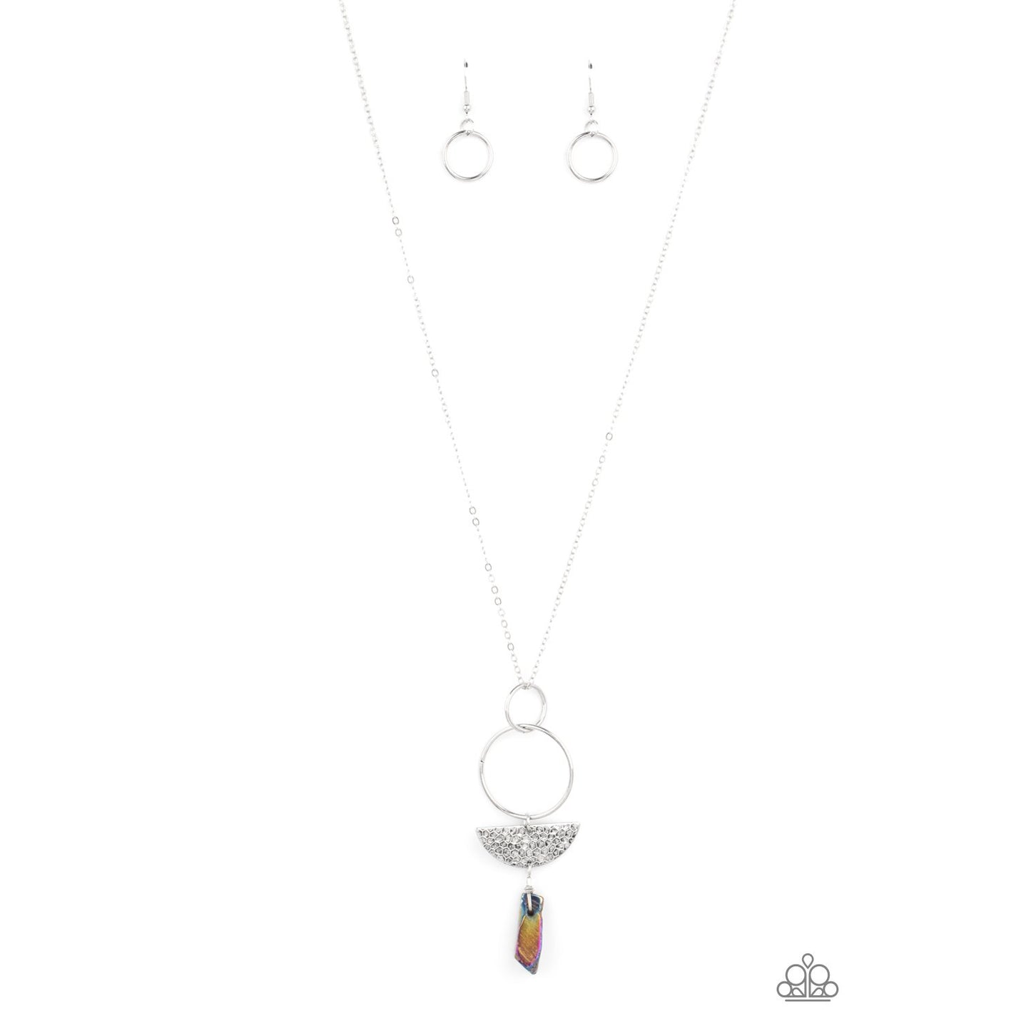Monumental Obelisk - Multi Oil Spill Necklace - Paparazzi Accessories - GlaMarous Titi Jewels