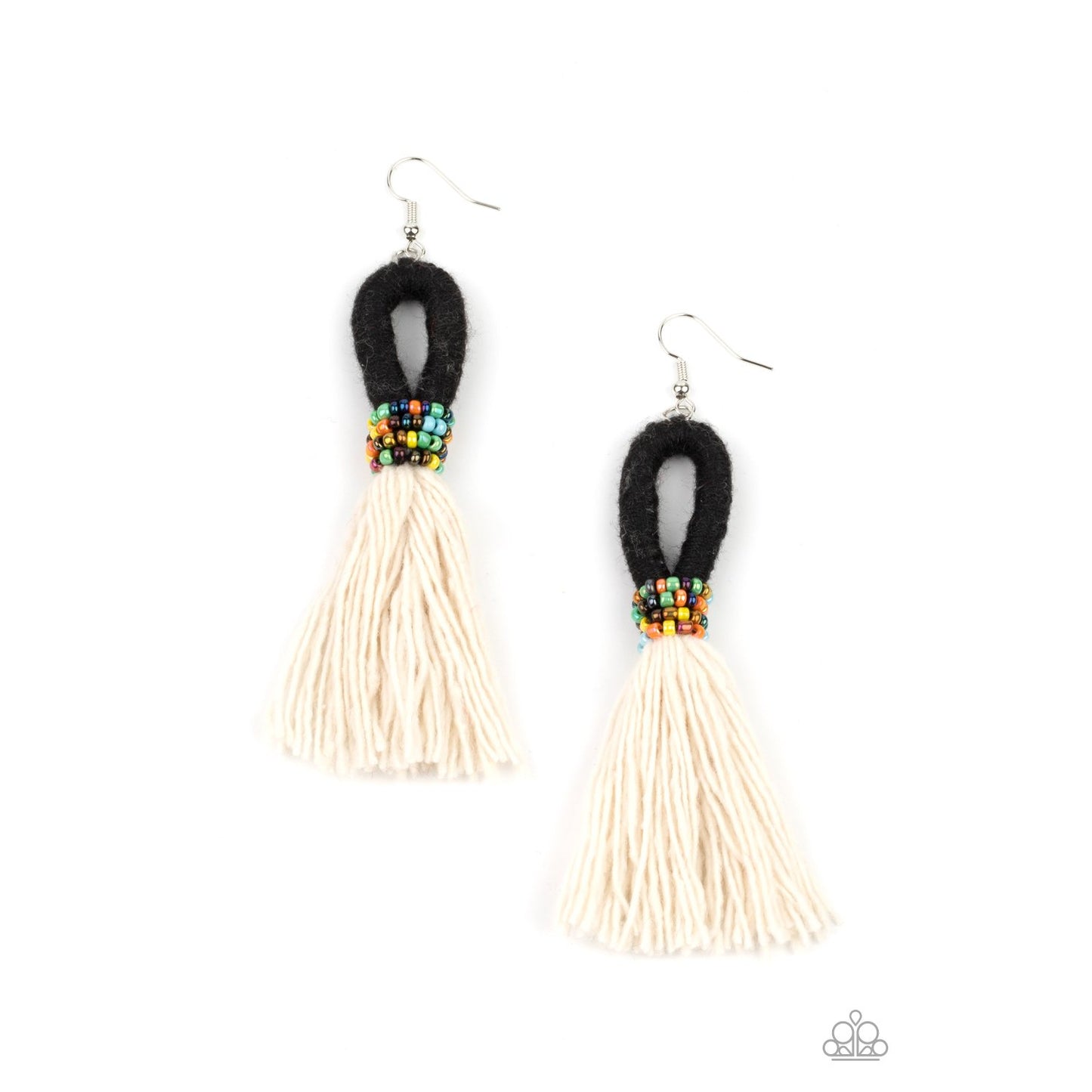 The Dustup - Black Earrings - Paparazzi Accessories - GlaMarous Titi Jewels